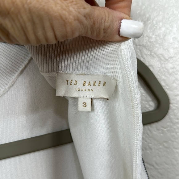 TED BAKER YONDIA SLEEVELESS FLORAL FIT & FLARE PLEATED US 10 OR TED SZ 3 - Picture 9 of 14